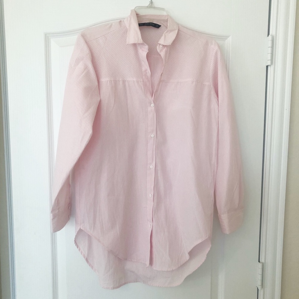 Zara Basic Button Up Blouse